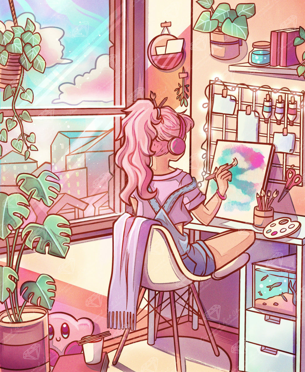 Diamond Painting Symbol Stickers: DAC Artist Room by MrsbutterD