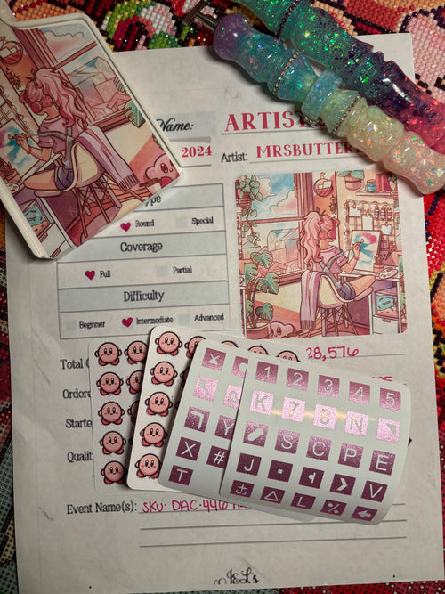 Diamond Painting Symbol Stickers: DAC Artist Room by MrsbutterD