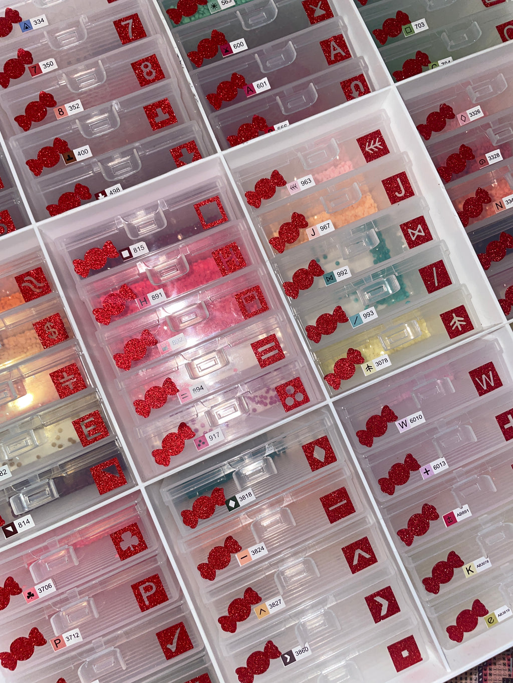 Diamond Painting Symbol Stickers: DAC Christmas Candy Box By MrsbutterD