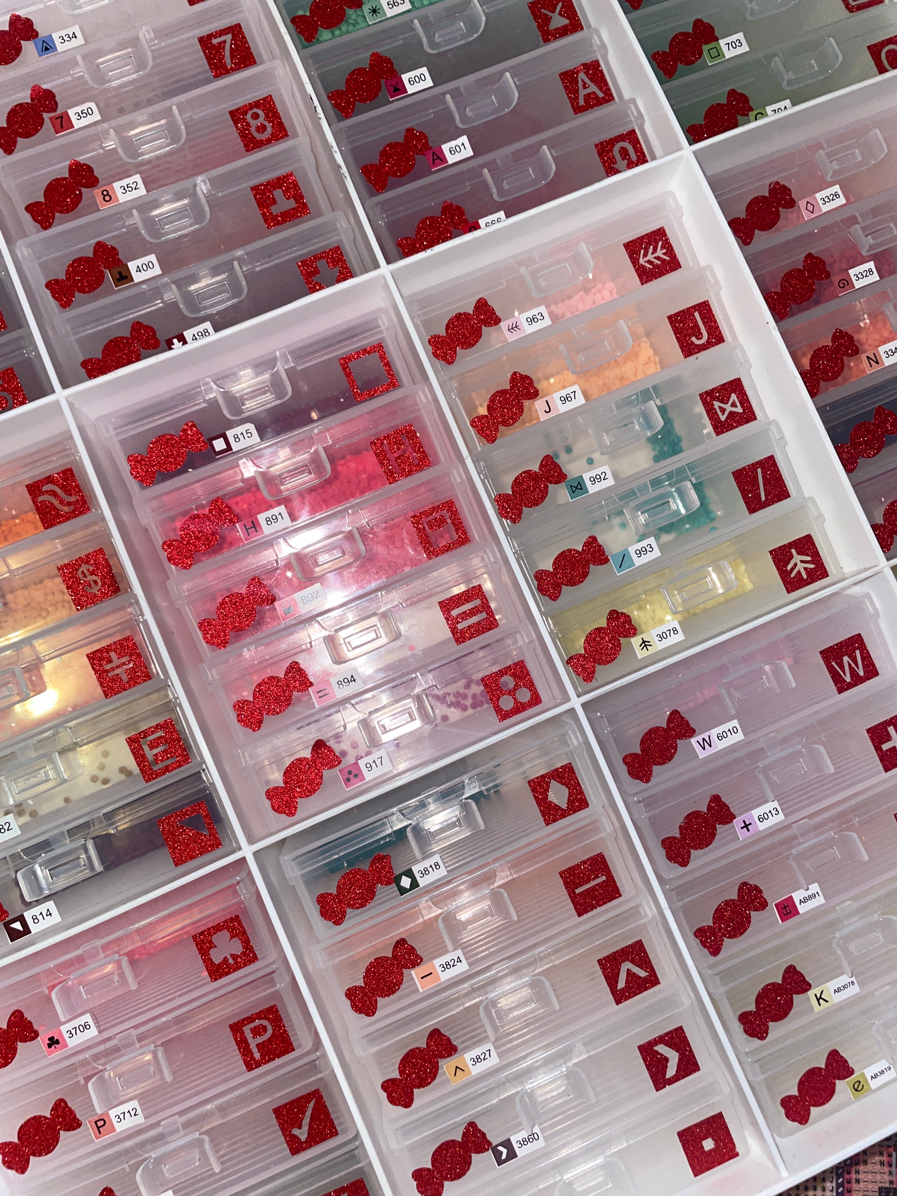 Diamond Painting Symbol Stickers: DAC Christmas Candy Box By MrsbutterD