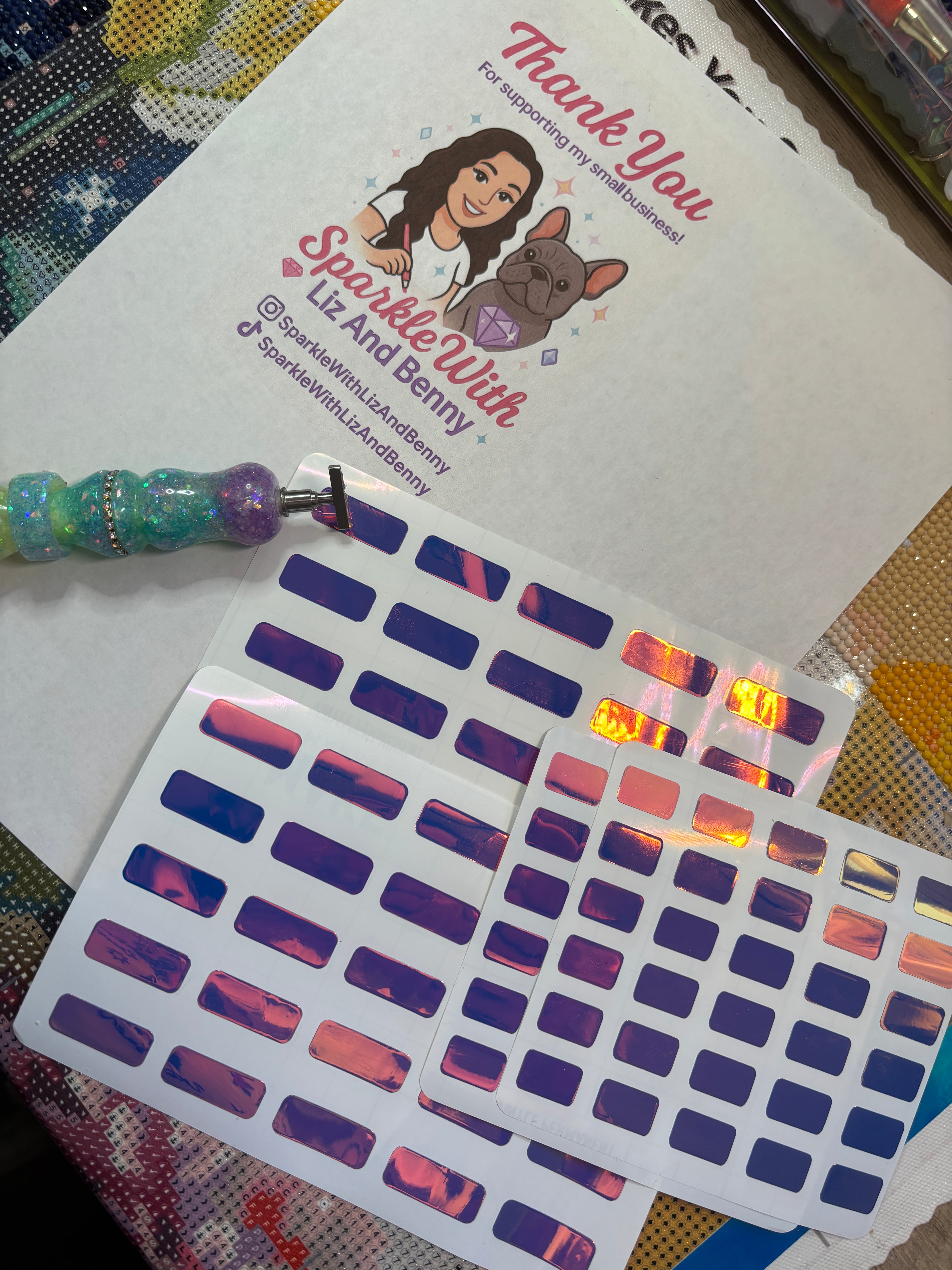 Diamond Painting Storage Stickers: Vinyl Round Frame for Diamond Painting Storage